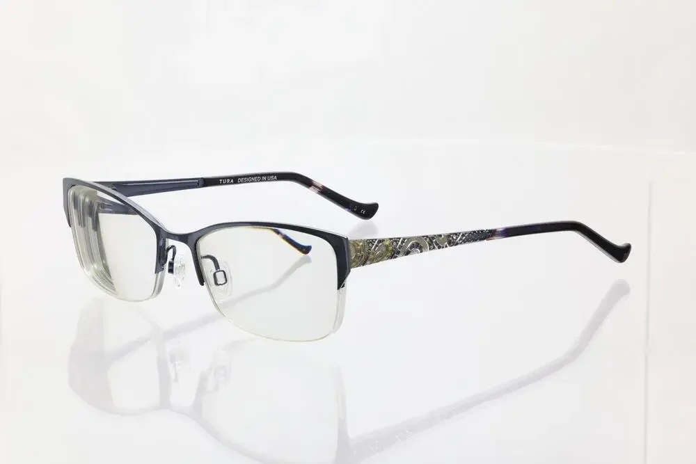 Tura R537 NAV 51-17-135 Eyeglass FRAMES ONLY - GOOD CONDITION - READ DESCRIPTION